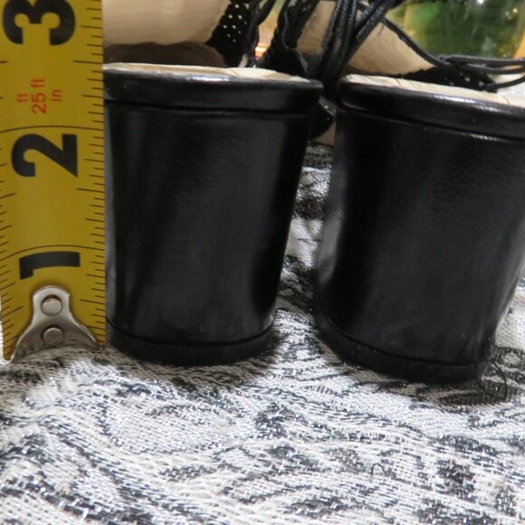 BOGO Renzo Fontanelli Vintage Classic Block Heel Slingback Sandals heels Size 8 - Picture 4 of 9